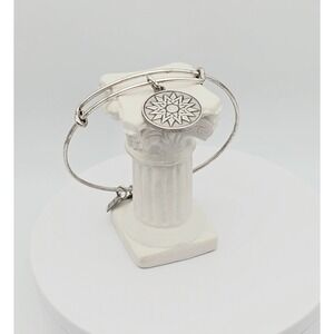 ALEX & ANI 'New Beginnings' Bracelet Charm Bangle Rafaelian Silver Made In USA‎